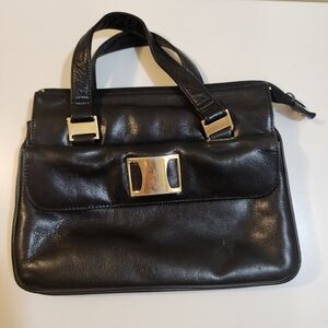 Trebbianno Vintage black leather purse
